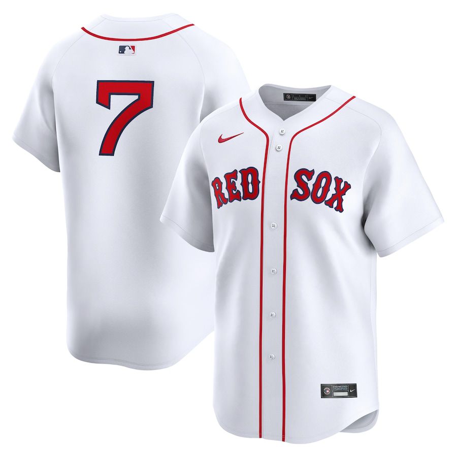 Men Boston Red Sox #7 Masataka Yoshida Nike White Home Limited Player MLB Jersey->->MLB Jersey